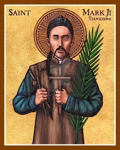 Imagen del santo San Marcos Ji Tianxiang